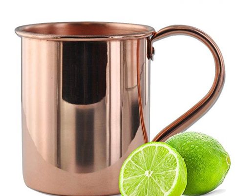 Moscow Mule Copper Mug by Solid Copper – Authentic Moscow Mule Mugs Unlined 16 oz Review