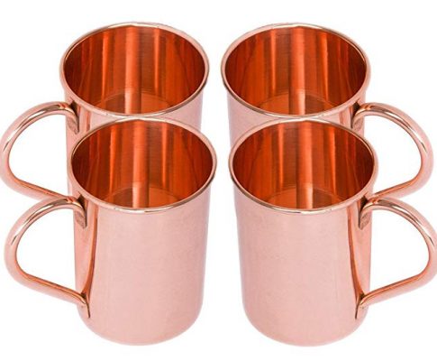 Set of 4 Pure Copper Mug for Moscow Mule Capacity 16 oz Copper Mug Perfect Pure Copper Unlined Moscow Mule Copper Mugs Review