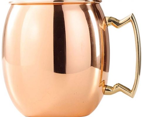 100% Pure Handcrafted Moscow Mule Copper Mug with Brass Handle and Nickel Lining, 16 Ounce, Limited Barrel Edition Beer Mug Drink Cup By Circleware Review