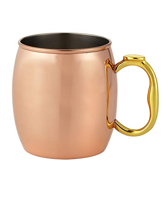 Elegance Moscow Mule Copper Mug, 20-Ounce