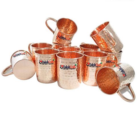Dakshcraft Copper mugs Sales & Specials – Better Homes and Gardens (Capacity – 500 ml / 16.90 oz), Set of 12 Review