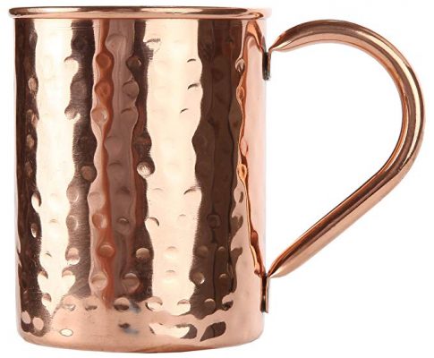 Inspired Basics Solid Moscow Mule Copper Mug Hammered Type Moscow Mule Mug 16 Oz with No Lining Review